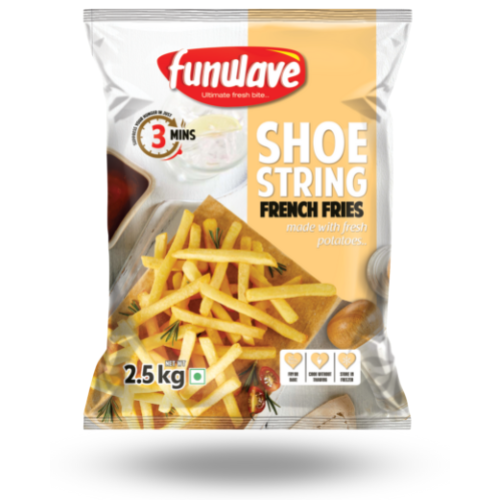 Frozen French Fries 2.5 kg pack shoe string