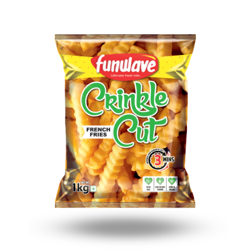 Wholesale Crinkle Cut French Fries 1kg & 2.5 kg pack Manufacturers in India