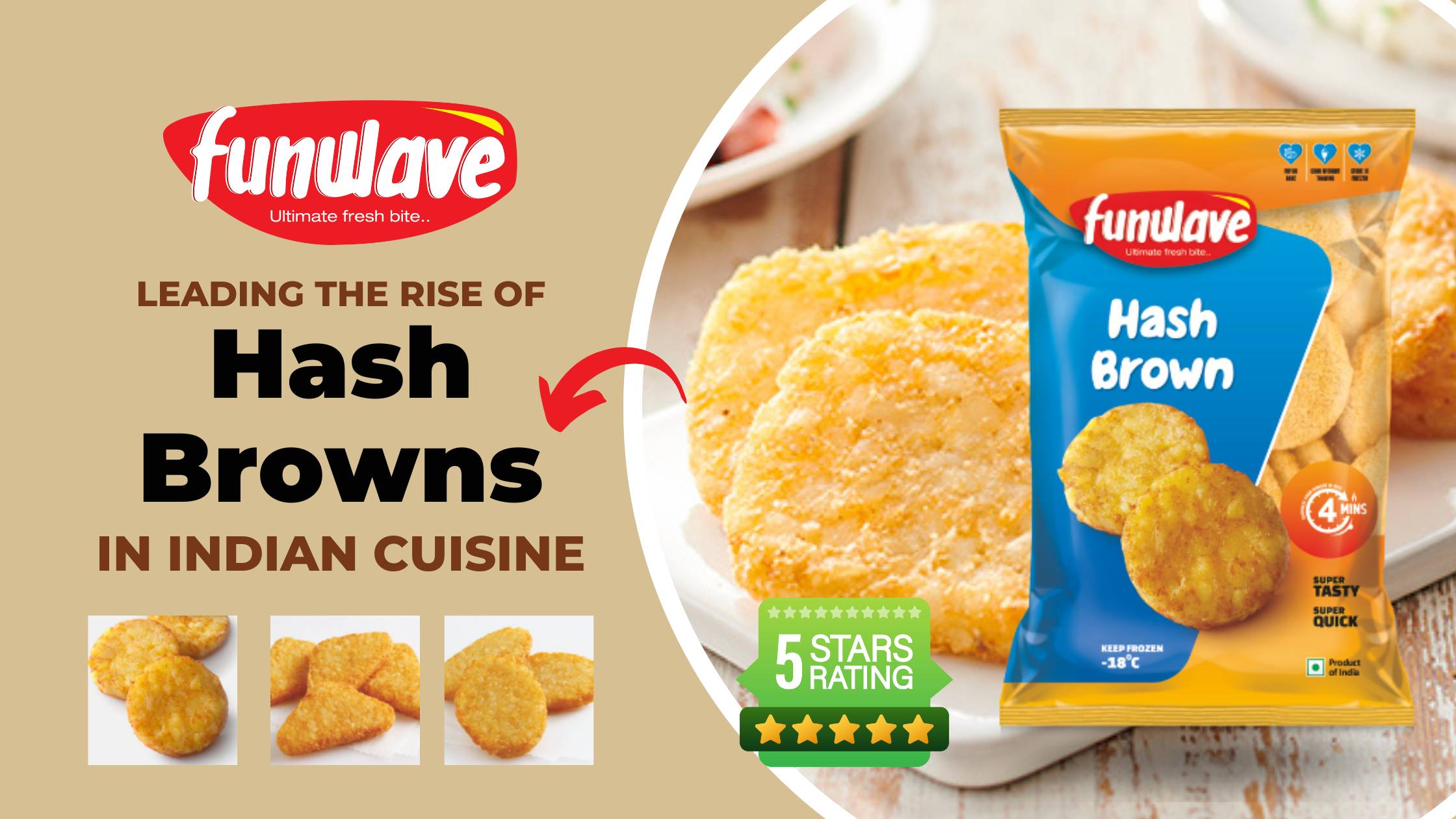 ready to eat Hash Brown manufacturer in india