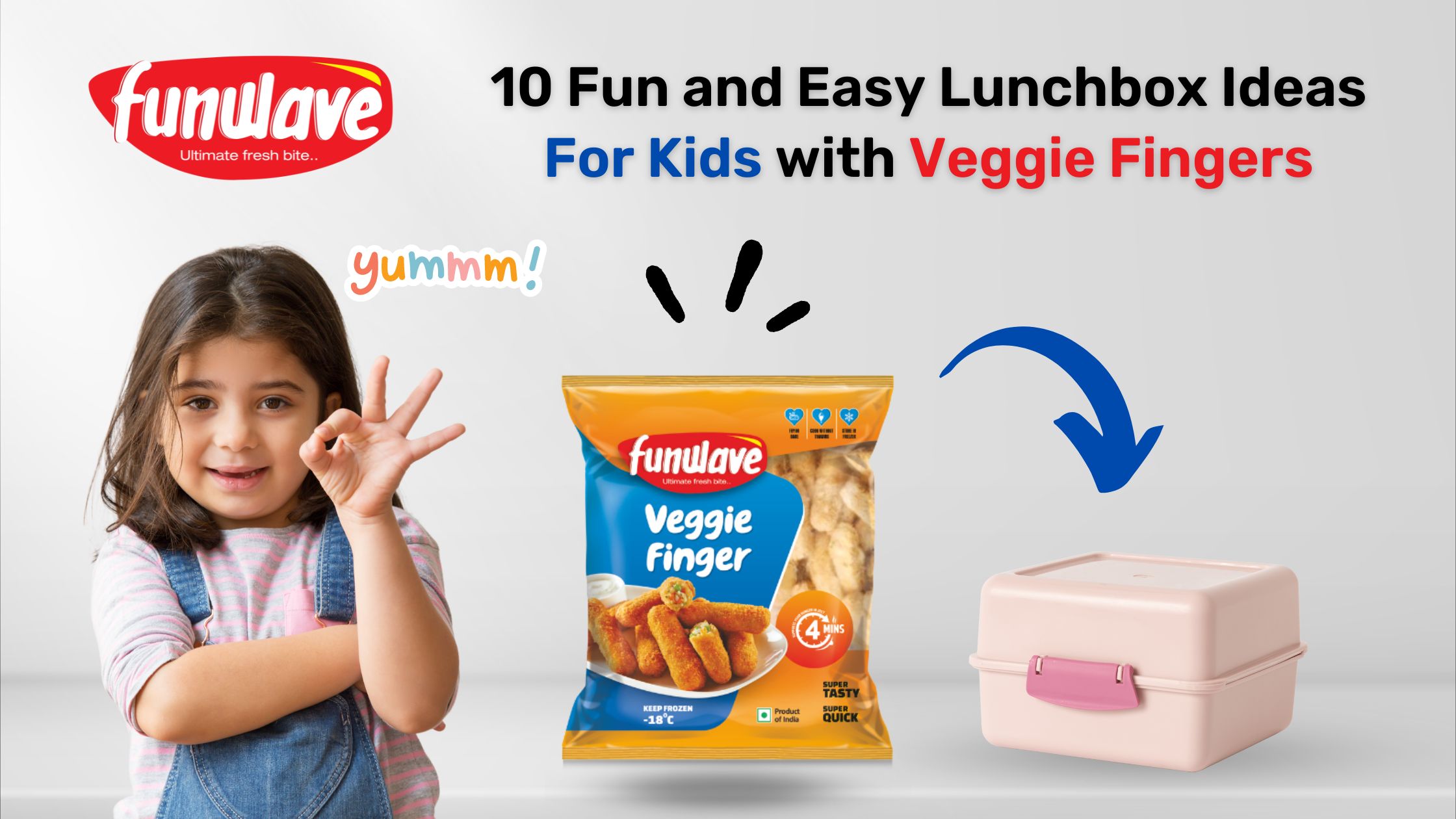 10 Fun & Easy Lunchbox Ideas for Kids with Frozen Veggie Fingers ...